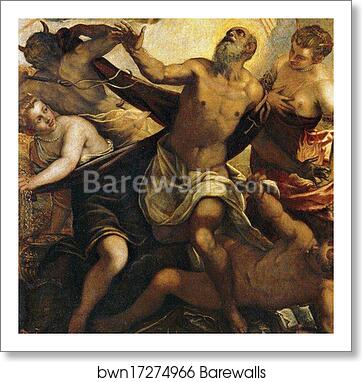Temptation of Saint Anthony. Detail by Jacopo Robusti, Called Tintoretto, Art Print Temptation of Saint Anthony. Detail by Jacopo Robusti, Called Tintoretto, Art Print