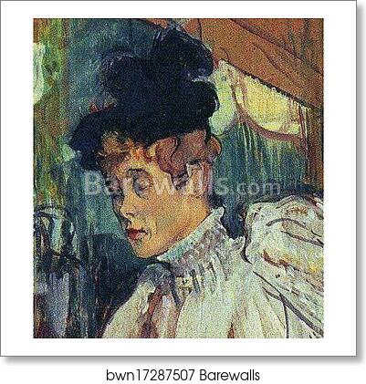 Jane Avril Dancing. Detail by Henri De Toulouse-Lautrec, Art Print Jane Avril Dancing. Detail by Henri De Toulouse-Lautrec, Art Print