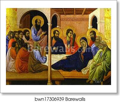 Maestà (front, crowning panels) Parting from the Apostles by Duccio Di Buoninsegna, Art Print Maestà (front, crowning panels) Parting from the Apostles by Duccio Di Buoninsegna, Art Print