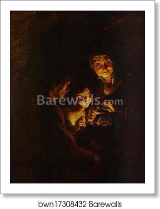 An Old Woman with a Chafing-Dish by Peter Paul Rubens, Art Print An Old Woman with a Chafing-Dish by Peter Paul Rubens, Art Print