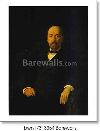 Portrait of the Poet Nikolay Nekrasov by Nikolay Gay, Art Print Portrait of the Poet Nikolay Nekrasov by Nikolay Gay, Art Print