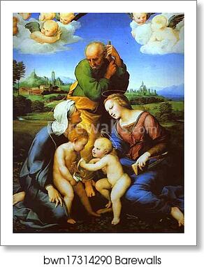 Canigiani Holy Family by Raphael, Art Print