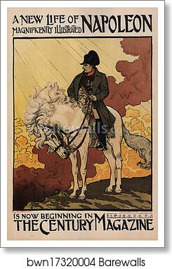 The Century Magazine, "Napoléon" by Eugène Grasset, Art Print