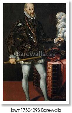Portrait of King Philip II by Sofonisba Anguissola, Art Print