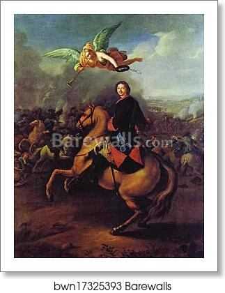 Peter the Great During the Battle of Poltava by Johann Gottfried Tannauer, Art Print Peter the Great During the Battle of Poltava by Johann Gottfried Tannauer, Art Print