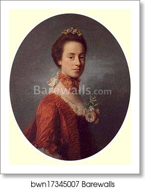 Portrait of Mary Digges, Lady Robert Manners by Allan Ramsay, Art Print