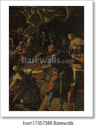 Last Supper. Detail by Jacopo Robusti, Called Tintoretto, Art Print Last Supper. Detail by Jacopo Robusti, Called Tintoretto, Art Print