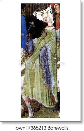 Les tr�s riches heures du Duc de Berry. May. Hotel de Neste, the Duke's Paris Residence. Detail by Limbourg Brothers, Art Print Les tr�s riches heures du Duc de Berry. May. Hotel de Neste, the Duke's Paris Residence. Detail by Limbourg Brothers, Art Print