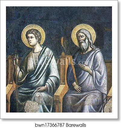The Last Judgment. Seated Apostles. Detail by Pietro Cavallini, Art Print The Last Judgment. Seated Apostles. Detail by Pietro Cavallini, Art Print