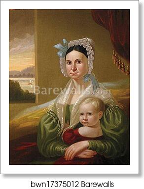 Mrs. David Steele Lamme and Son William Wirt by George Caleb Bingham, Art Print