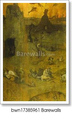 Fall of the Rebel Angels by Hieronymus Bosch, Art Print