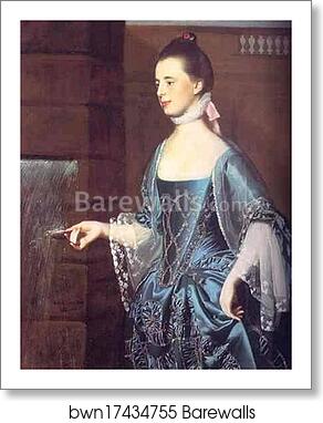 Mrs. Daniel Sargent (Mary Turner) by John Singleton Copley, Art Print