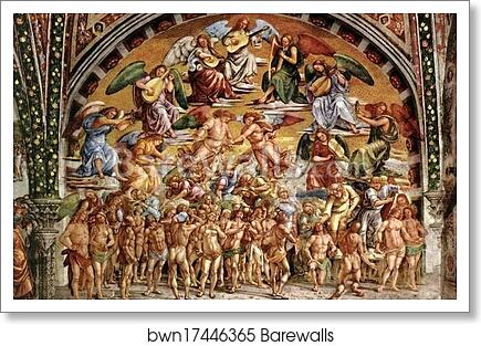 The Paradise by Luca Signorelli, Art Print