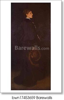 Arrangement in Brown and Black: Portrait of Miss Rosa Corder by James Abbott Mcneill Whistler, Art Print Arrangement in Brown and Black: Portrait of Miss Rosa Corder by James Abbott Mcneill Whistler, Art Print