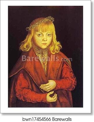 Portrait of a Prince of Saxony by Lucas Cranach The Elder, Art Print Portrait of a Prince of Saxony by Lucas Cranach The Elder, Art Print
