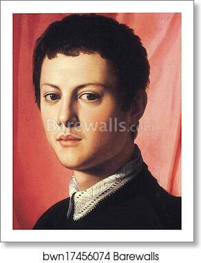 Portrait of Sculptor Pierino da Vinci. Detail by Agnolo Bronzino, Art Print Portrait of Sculptor Pierino da Vinci. Detail by Agnolo Bronzino, Art Print