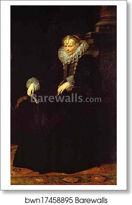 Portrait of a Genoese Noblewoman by Sir Anthony Van Dyck, Art Print Portrait of a Genoese Noblewoman by Sir Anthony Van Dyck, Art Print