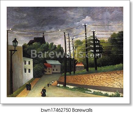 View of Malakoff, Paris Region by Henri Rousseau, Art Print