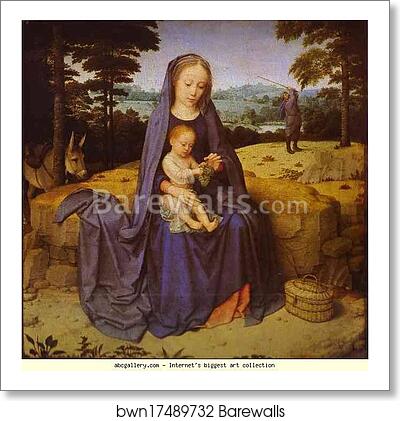 The Rest on the Flight into Egypt by Gerard David, Art Print The Rest on the Flight into Egypt by Gerard David, Art Print