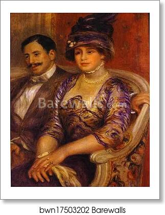 Portrait of M. and Mme. Bernheim de Villers by Pierre-Auguste Renoir, Art Print Portrait of M. and Mme. Bernheim de Villers by Pierre-Auguste Renoir, Art Print