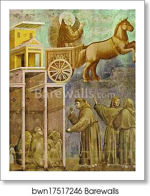 The Vision of the Chariot of Fire by Giotto, Art Print
