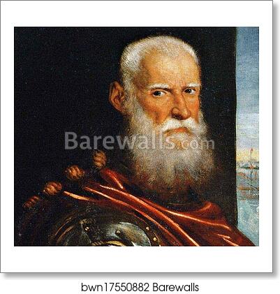 Portrait of Sebastiano Venier. Detail by Jacopo Robusti, Called Tintoretto, Art Print Portrait of Sebastiano Venier. Detail by Jacopo Robusti, Called Tintoretto, Art Print