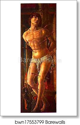 St. Sebastian by Cosmè Tura (A.K.A. Cosimo Tura), Art Print St. Sebastian by Cosmè Tura (A.K.A. Cosimo Tura), Art Print