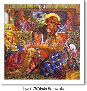 The Wedding of St. George and the Princess Sabra by Dante Gabriel Rossetti, Art Print