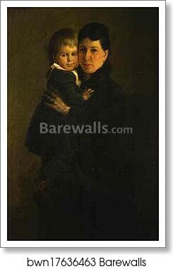 Portrait of Sophia Tolstaya, Leo Tolstoy's Wife, with Their Daughter Alexandra Tolstaya by Nikolay Gay, Art Print Portrait of Sophia Tolstaya, Leo Tolstoy's Wife, with Their Daughter Alexandra Tolstaya by Nikolay Gay, Art Print