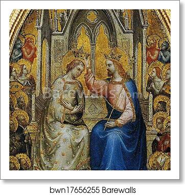 The Coronation of the Virgin among Saints and Angels. Detail by Giusto De’ Menabuoi, Art Print The Coronation of the Virgin among Saints and Angels. Detail by Giusto De’ Menabuoi, Art Print
