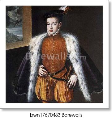 Portrait of Don Carlos by Sofonisba Anguissola, Art Print