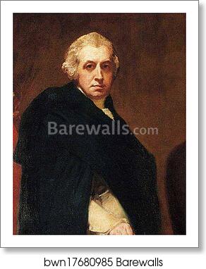 John Flaxman Modelling the Bust of William Hayley. Detail by George Romney, Art Print John Flaxman Modelling the Bust of William Hayley. Detail by George Romney, Art Print