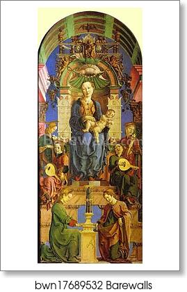 Madonna Enthroned by Cosmè Tura (A.K.A. Cosimo Tura), Art Print Madonna Enthroned by Cosmè Tura (A.K.A. Cosimo Tura), Art Print