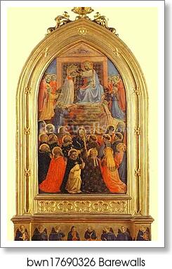 The Coronation of the Virgin by Fra Angelico, Art Print