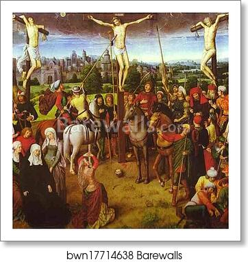 Crucifixion by Hans Memling, Art Print