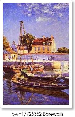 Boats by Alfred Sisley, Art Print