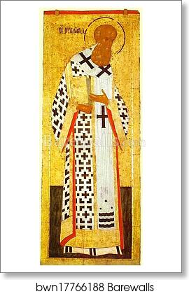 St. Gregory the Theologian by Dionisii (Dionysius), Art Print St. Gregory the Theologian by Dionisii (Dionysius), Art Print