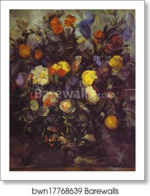 Flowers by Paul Cézanne, Art Print