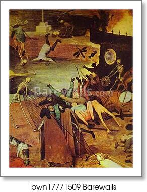 The Triumph of Death. Detail by Pieter Bruegel The Elder, Art Print