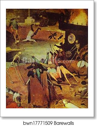 The Triumph of Death. Detail by Pieter Bruegel The Elder, Art Print The Triumph of Death. Detail by Pieter Bruegel The Elder, Art Print