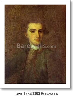 Portrait of N. E. Struisky by Fedor Rokotov, Art Print