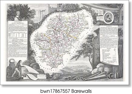 Dept. De La Charente by Victor Jules Levasseur, Art Print