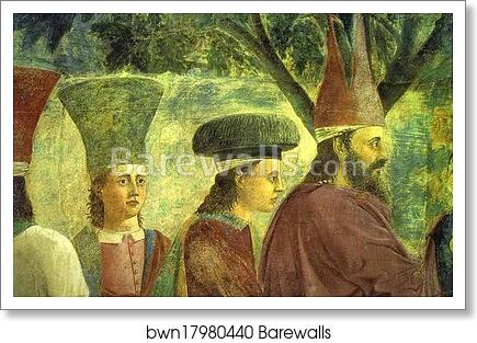 Legend of the True Cross: Exaltation of the Cross. Detail by Piero Della Francesca, Art Print Legend of the True Cross: Exaltation of the Cross. Detail by Piero Della Francesca, Art Print