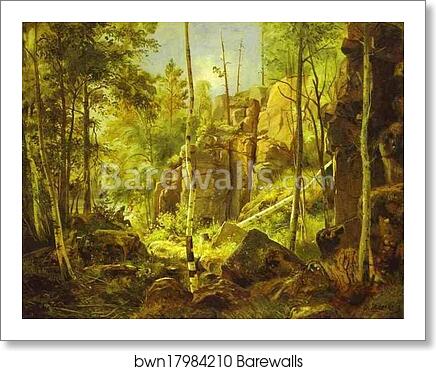 View of Valaam Island. Kukko by Ivan Shishkin, Art Print