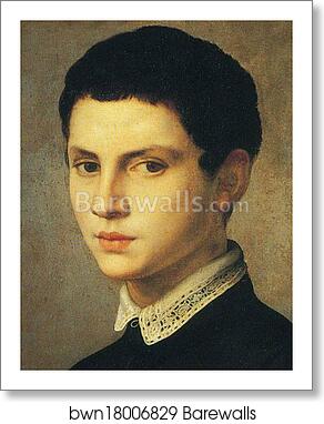 Portrait of Young Sculptor (sometimes known as The Amateur of Sculpture). Detail by Agnolo Bronzino, Art Print Portrait of Young Sculptor (sometimes known as The Amateur of Sculpture). Detail by Agnolo Bronzino, Art Print