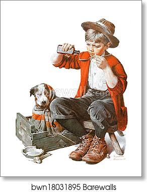 Bedside Manner by Norman Rockwell, Art Print