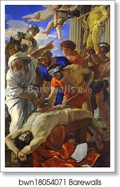The Martyrdom of St. Erasmus by Nicolas Poussin, Art Print