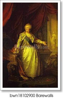 Portrait of Catherine II the Great by Johann Baptist Lampi The Elder, Art Print