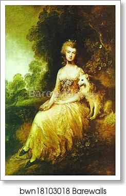 Mrs. "Perdita" Robinson by Thomas Gainsborough, Art Print