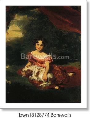 Julia Beatrice, Daughter of Mr and Mrs Robert Peel by Sir Thomas Lawrence, Art Print